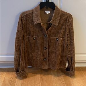 J. Jill Light Brown Corduroy Blazer